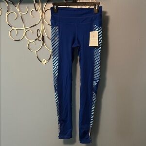 Athleta Blue Patterned Leggings